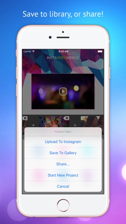 Video Merger - Combine videos, create video montage, merge videos and add music and watermarks