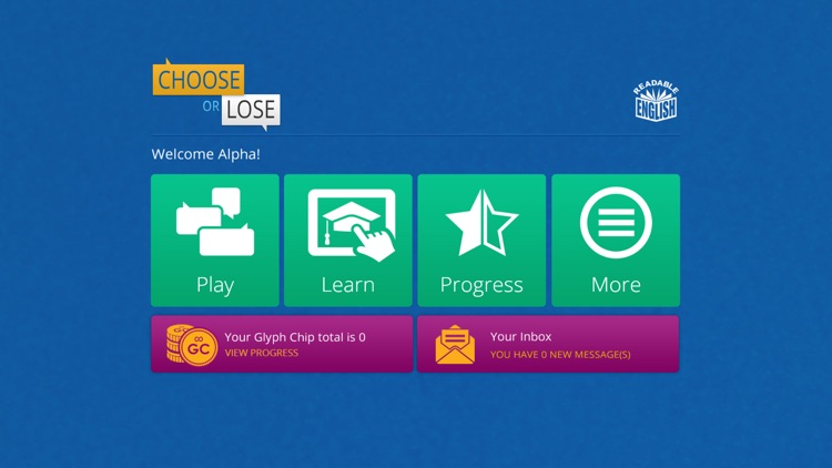 Readable English - Choose or Lose