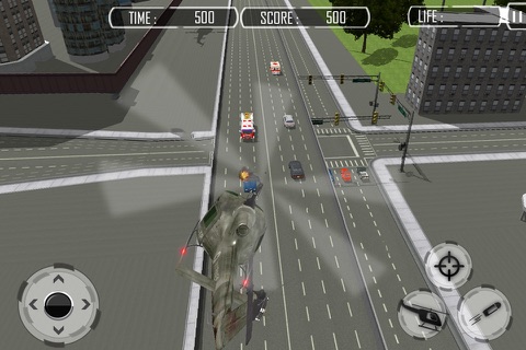 Police Helicopter Flying Sniper Shooter Game: Shoot Assassin & Terrorist on Train screenshot 4