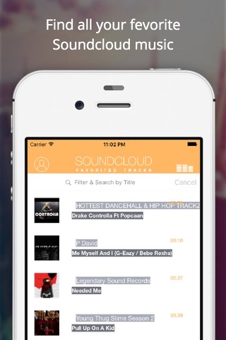 PlayMusix - Cloud music player & Playlist manager for Soundcloud and spotify screenshot 2
