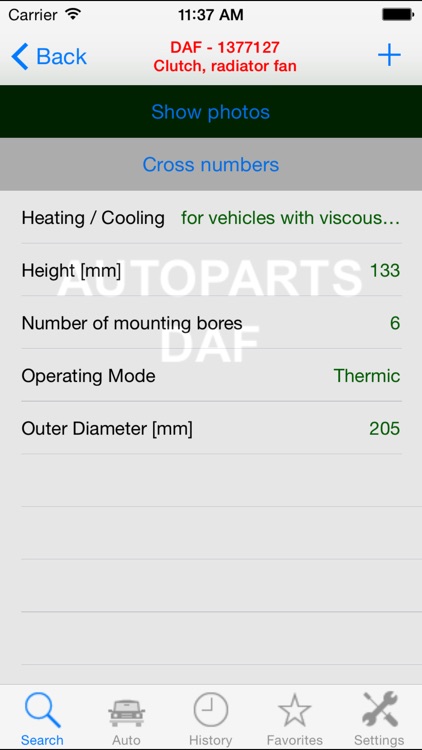 Autoparts for DAF Truck