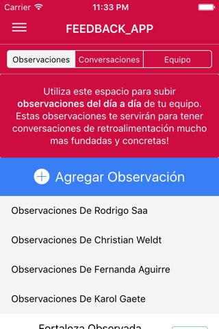 Diario de retroalimentación screenshot 2