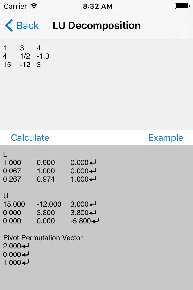 Matrix Calculators - Linear Algebra Toolkit screenshot 4