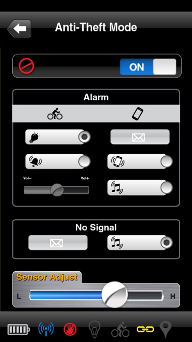 bike alarm with app