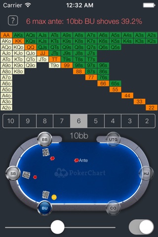 Poker Chart — a push fold chart for PokerStars screenshot 3