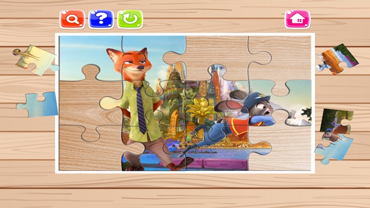 Cartoon Puzzle Jigsaw Puzzles Box for Judy Hopps and Nick Free - Kids Toddler and Preschool Learning