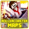 Roller Coasters in MINECRAFT PE ( Pocket Edition ) - Download The Best Maps Now ( Free )