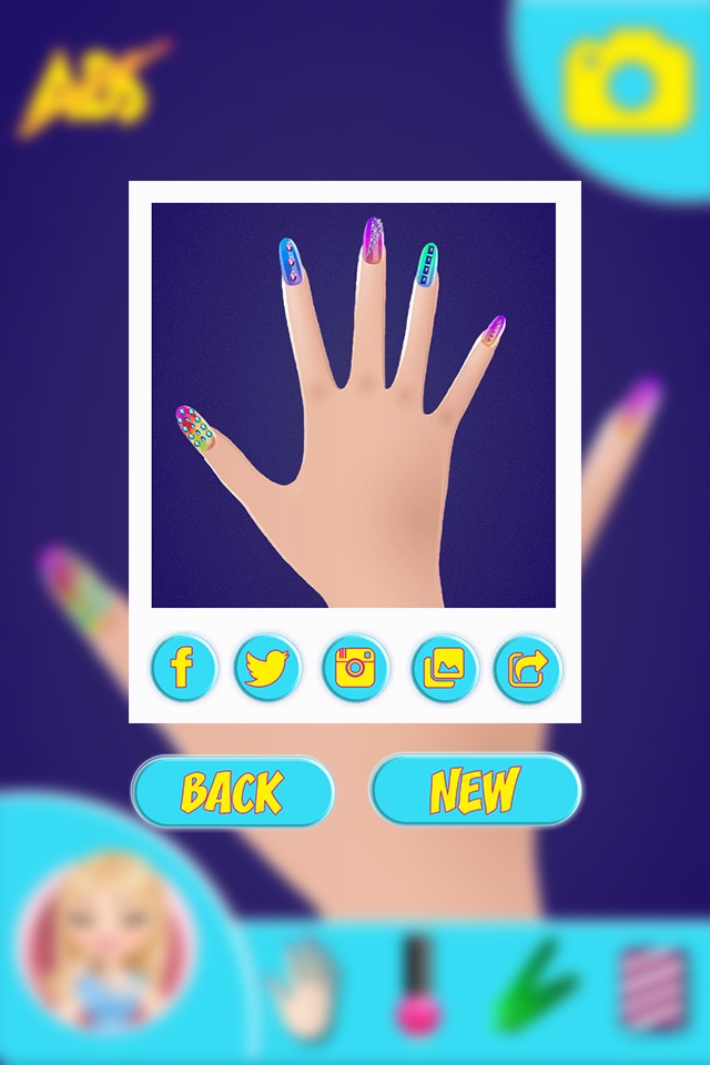 Neon Nails for Party Girls – Style Makeover and Spa Nail Treatment in a Fashion Manicure Salon screenshot 3