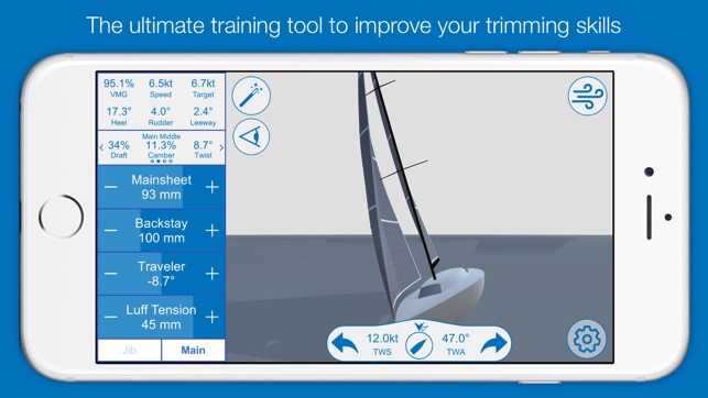 North U Sailing Trim Simulator - Virtual