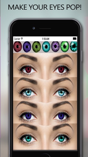 Colored Eye Maker - Make Your Eyes Beautiful & Gorgeous With(圖2)-速報App