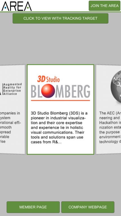 AREA Augmented Reality App