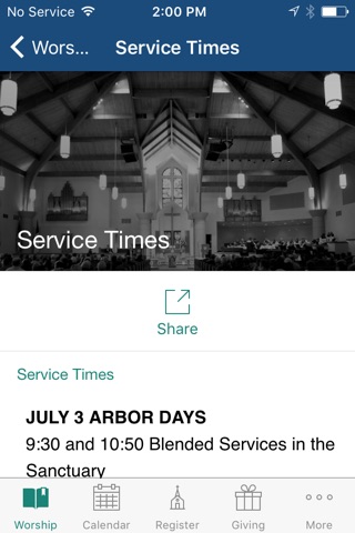 Lakewood United Methodist Church screenshot 2