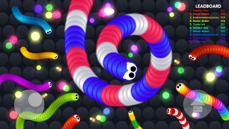 Rolling Snake.io - Worm IO Multiplayer Online Slither War Game - Free Agar Skins Version