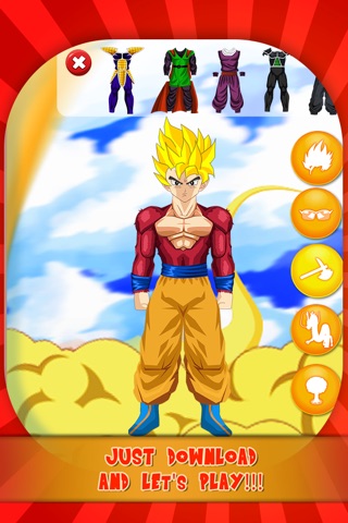 Goku DBZ Hero Dress-Up - Create your Own Super Saiyan Dragon-Ball Z Edition screenshot 4