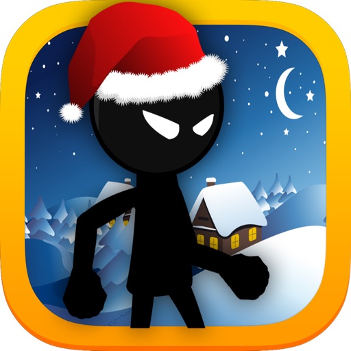 Santa's Stickman Runner - A Leap & Bound Adventure Free iOS App