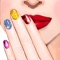 Icon Nail Art Design – Manicure Make-over in a Trendy Beauty Salon for Girl.s