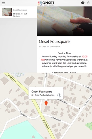 Onset Foursquare screenshot 3