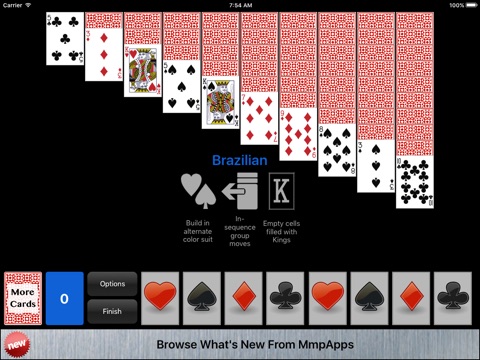 Brazilian Solitaire screenshot 2