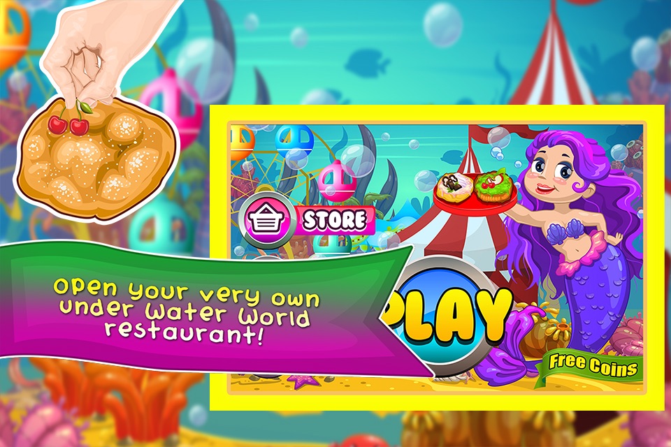 Mermaid Fair Food Maker Dash - fun salon cooking & star chef world games for girl kids! screenshot 2
