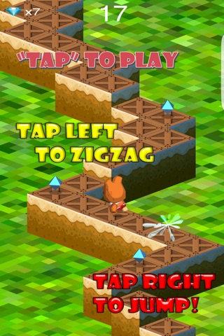 Zigzag jumpy bear 3D - Endless jump and run on zig zag road screenshot 2