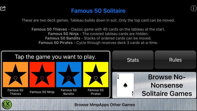 Famous 50 Solitaire