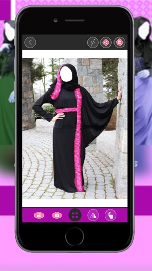 Arab Woman Abayas Photo Suit-Hijab Selfie(圖1)-速報App