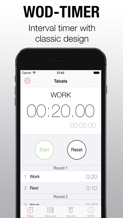 WOD Timer - interval tabata round timer for hiit training PRO