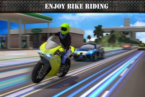 Flying Moto Bike Racing: 3D Motorcycle Driving Pro screenshot 2