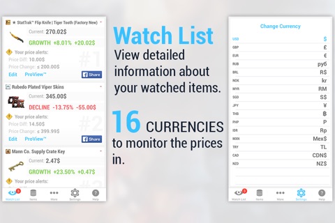 Market Monitor for STEAM Community games - Pro Version screenshot 3