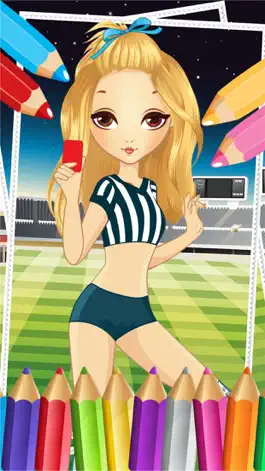 Game screenshot Pretty Girl Fashion Sport Coloring World - Paint And Draw Football For Kids Game mod apk