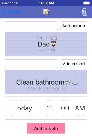 Errands Note screenshot 2