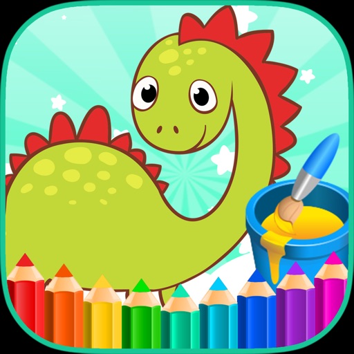 Coloring Book Animals Dinosaur