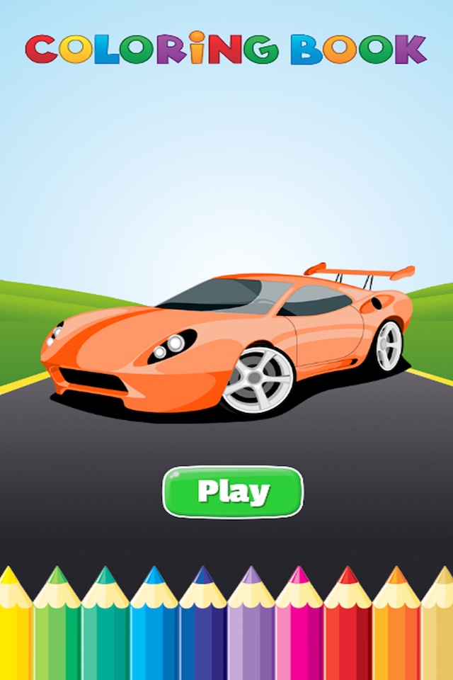 Race Car Coloring Book Super Vehicle drawing game screenshot 4