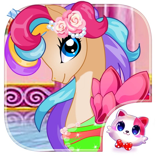Princess Rainbow Pony - Makeup, Dressup, Spa and Makeover - Girls Beauty Salon Games Icon