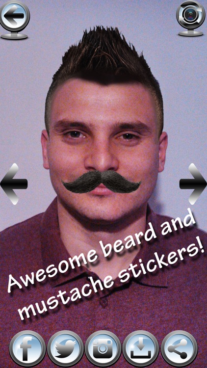 Cool Barber Shop Photo Booth – Add Beard and Mustache in 