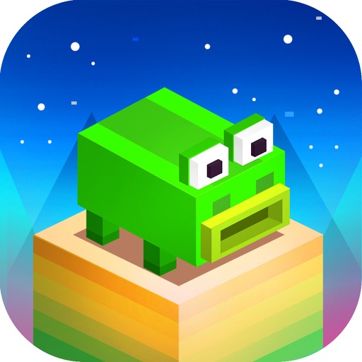 Crazy Hoppy Frog Escape - Geometry City Runner icon