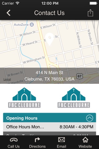First Baptist Church Cleburne screenshot 2