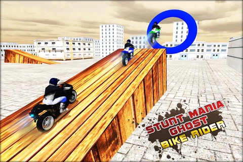 Stunt Mania Ghost Bike Rider 3D - Extreme Motocross Classic Bike Jumping & Stunt Game screenshot 2