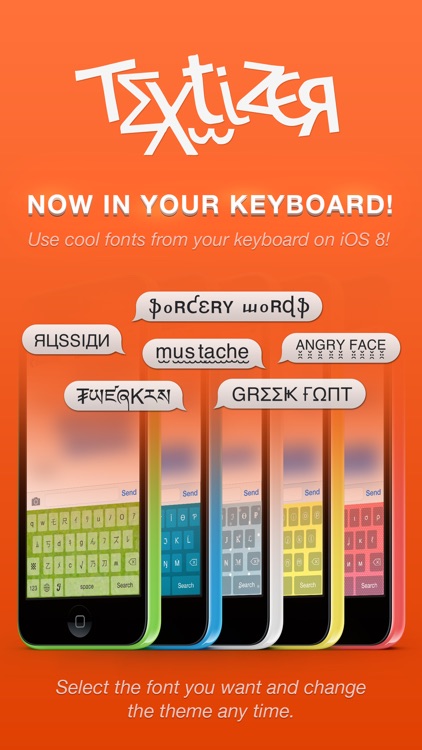 Textizer Font Keyboards Free - Fancy Keyboard themes with Emoji Fonts for Instagram