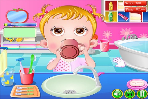 Baby Care: Wash&Brush Morning - Learning Story Game screenshot 2