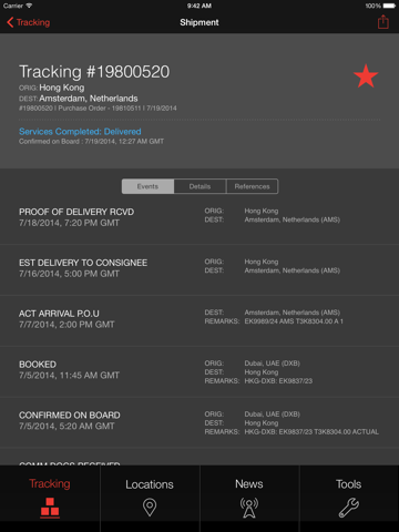 Expeditors Shipment Tracking Business Dimensional Weight
