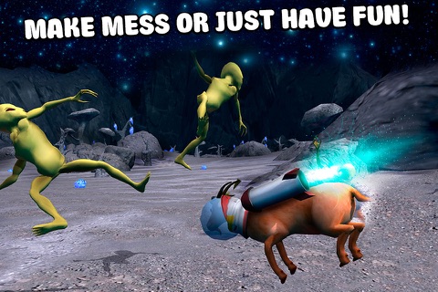 Crazy Space Goat Simulator 3D Full screenshot 4