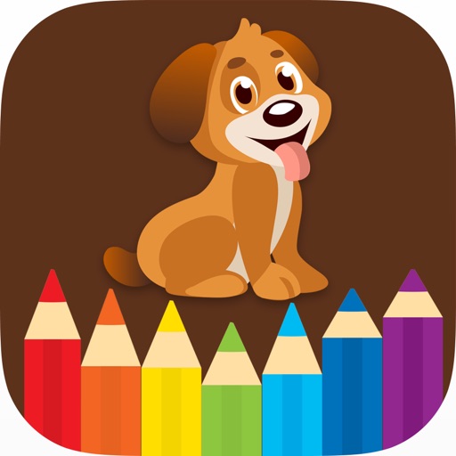 Cat Dog and Animals Coloring Book - All in 1 Pages Paint and Draw Free For Toddler and Kids Games