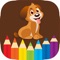 Cat Dog and Animals Coloring Book - All in 1 Pages Paint and Draw Free For Toddler and Kids Games