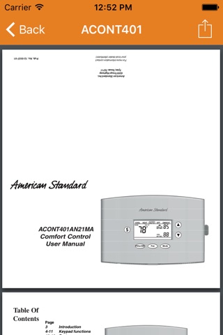 HVAC Thermostats by Manuals A to Z screenshot 3