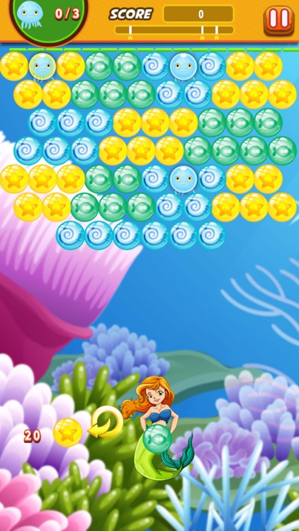 Bubble Shooter Mermaid Ocean : Claim to the throne screenshot-3