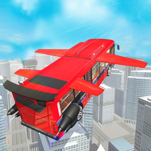 Flying Bus Pilot Simulator - Metro City Heavy Transport Driving and Flying