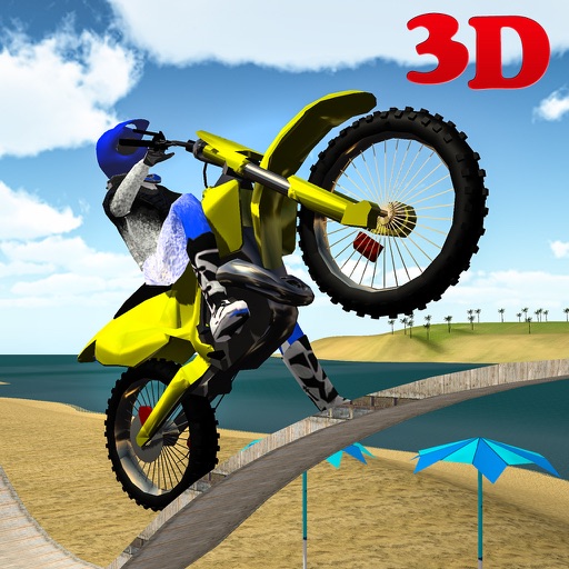 MotoCross Beach Bike Stunt 3D Icon