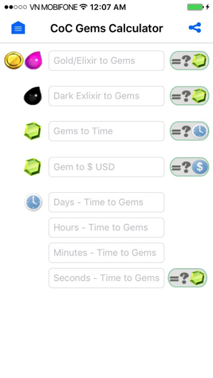 Gems Calc for Clash of Clans(圖1)-速報App