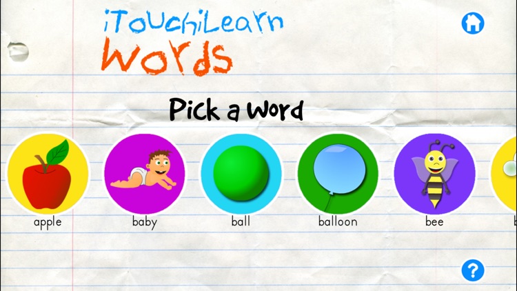 iTouchilearn Words Free for Preschool Reading, Spelling, Speech Skills